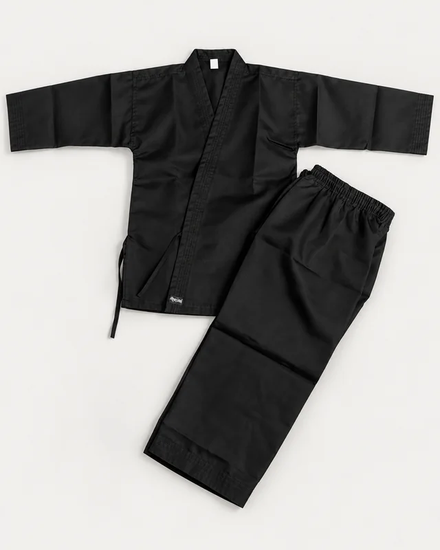 검정 무지 오픈도복 HG-006